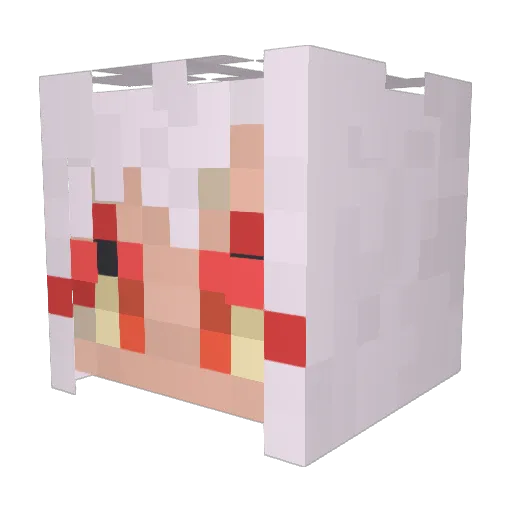 Agilwardus Minecraft avatar head, 3D render