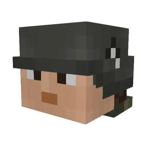 AgiosPatrikios Minecraft avatar head, 3D render