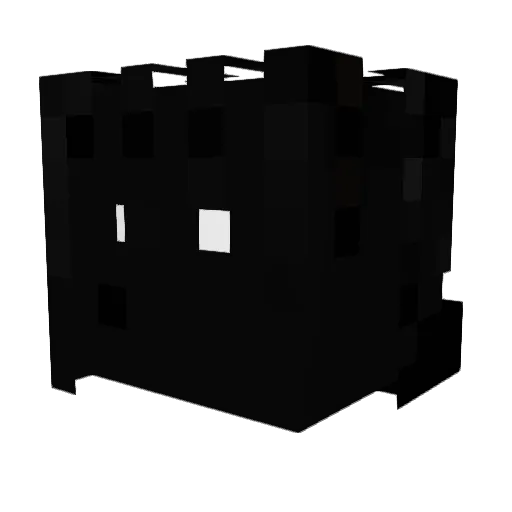 Agletapp Minecraft avatar head, 3D render
