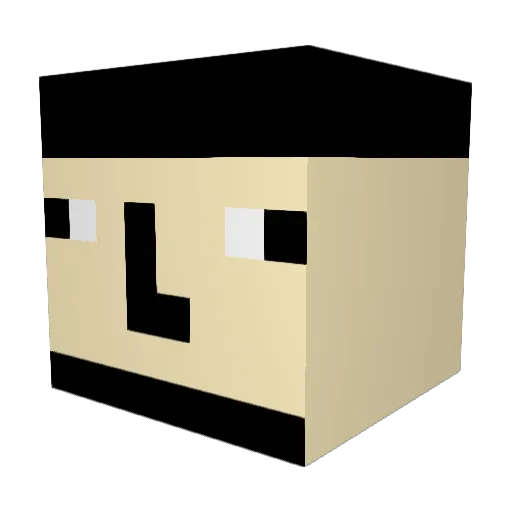 Agnes610 Minecraft avatar head, 3D render