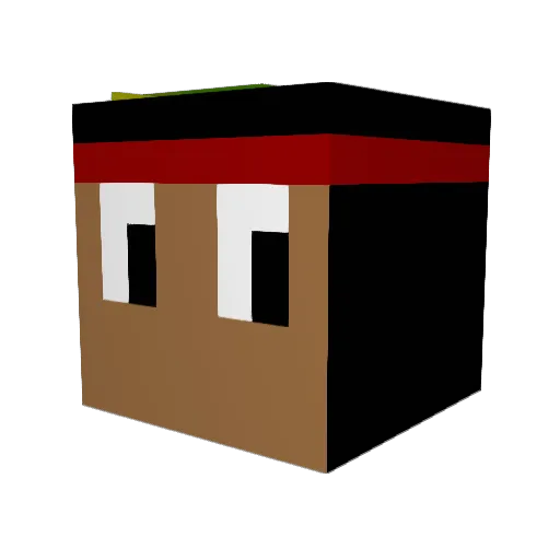 AgnesMarlsen Minecraft avatar head, 3D render