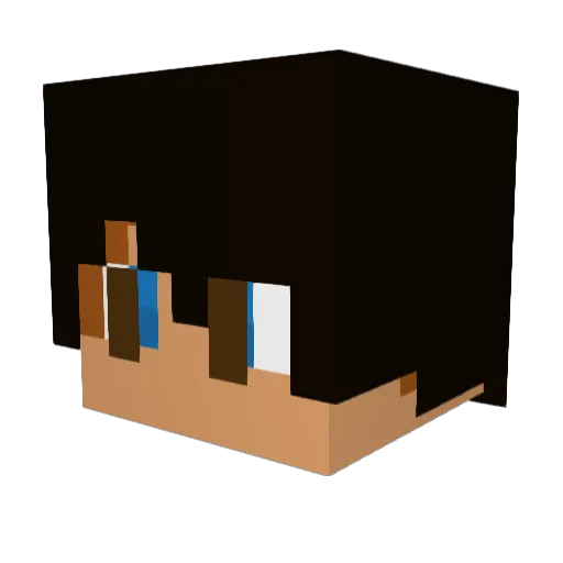 Agnigna Minecraft avatar head, 3D render