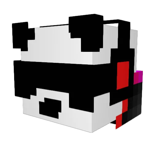 Agnosis Minecraft avatar head, 3D render