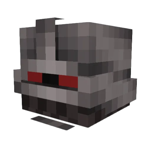 Agnosto_ Minecraft avatar head, 3D render