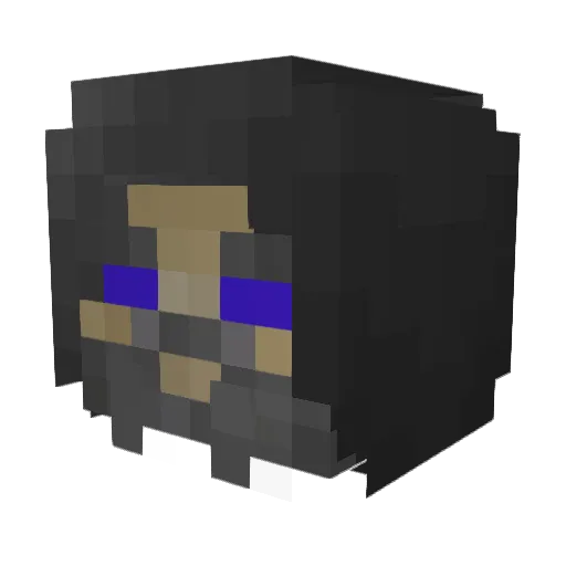 Ago_Solvo Minecraft avatar head, 3D render