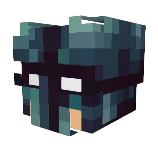 Agold_ Minecraft avatar head, 3D render