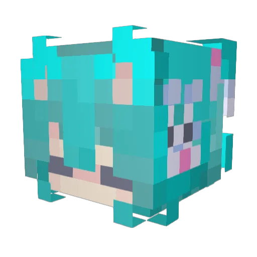 Agolder Minecraft avatar head, 3D render