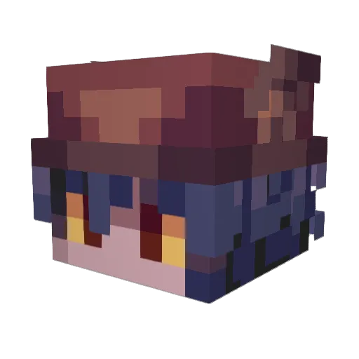 Agonix010 Minecraft avatar head, 3D render