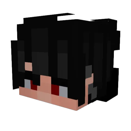 Agonyboogara Minecraft avatar head, 3D render