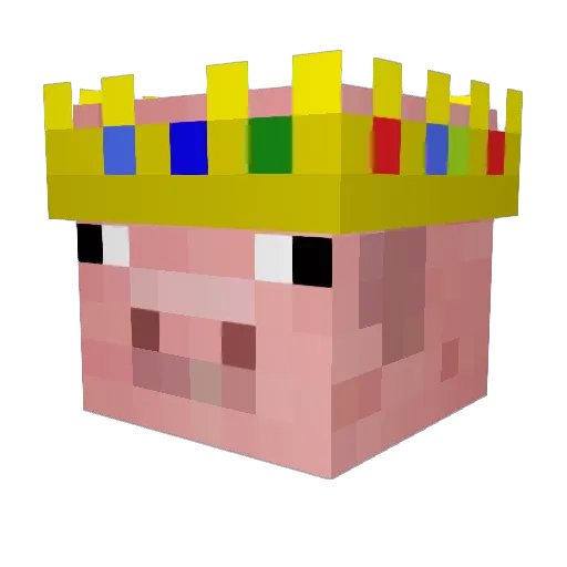 Agr1m_008 Minecraft avatar head, 3D render