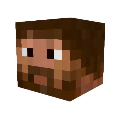 Agrakos Minecraft avatar head, 3D render