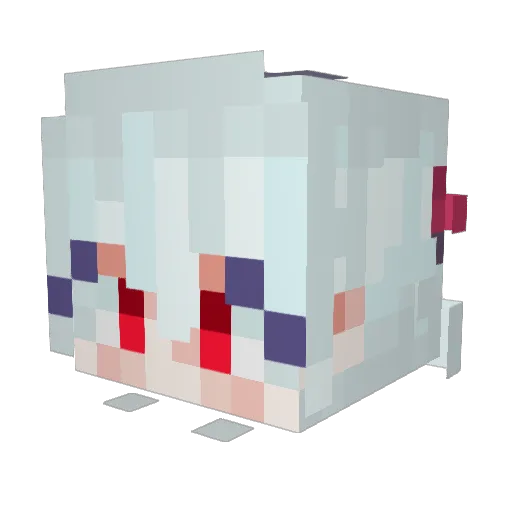 Agramonic Minecraft avatar head, 3D render