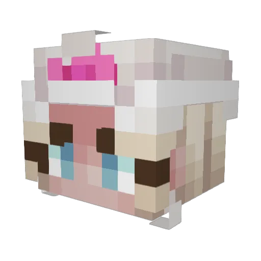 Agrandmonkey Minecraft avatar head, 3D render