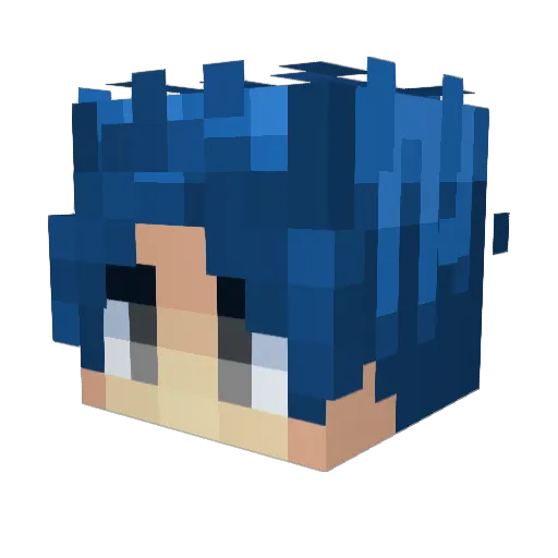 Agrannok Minecraft avatar head, 3D render