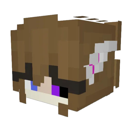 AgreaTheDragon02 Minecraft avatar head, 3D render