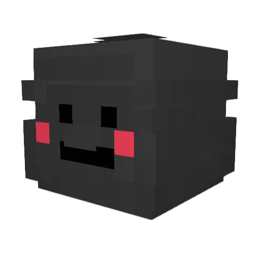 Agrentic Minecraft avatar head, 3D render