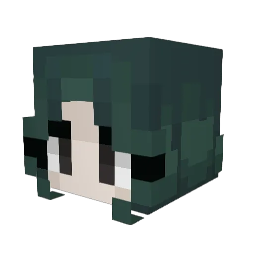 Agrestige Minecraft avatar head, 3D render