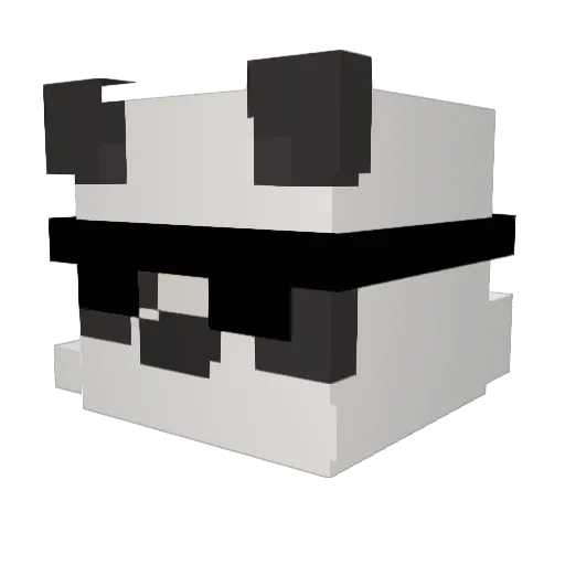 Agrins Minecraft avatar head, 3D render