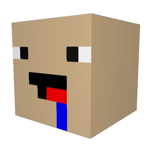Agripa40 Minecraft avatar head, 3D render