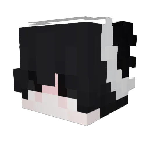 Agro Minecraft avatar head, 3D render