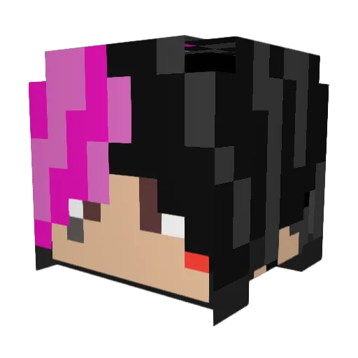 AgroDad Minecraft avatar head, 3D render