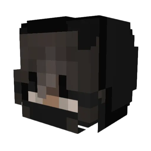 AgroZero Minecraft avatar head, 3D render