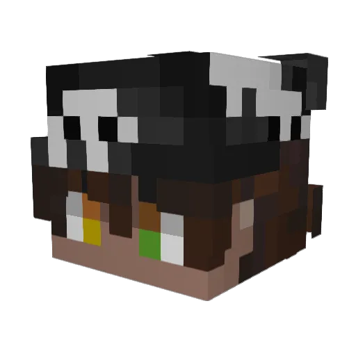 Agroist Minecraft avatar head, 3D render