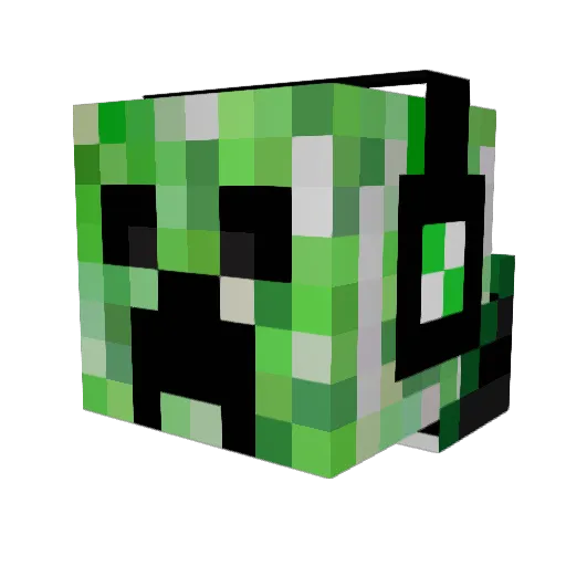 AgrosDark Minecraft avatar head, 3D render
