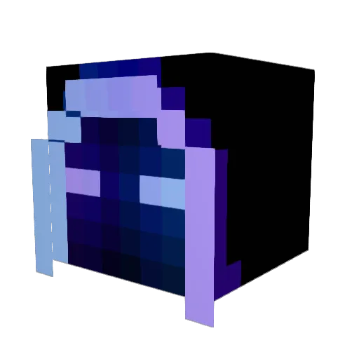 Agrueni Minecraft avatar head, 3D render