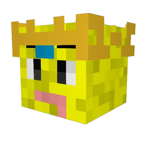 Agsilver82 Minecraft avatar head, 3D render