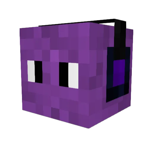Agu1lo Minecraft avatar head, 3D render