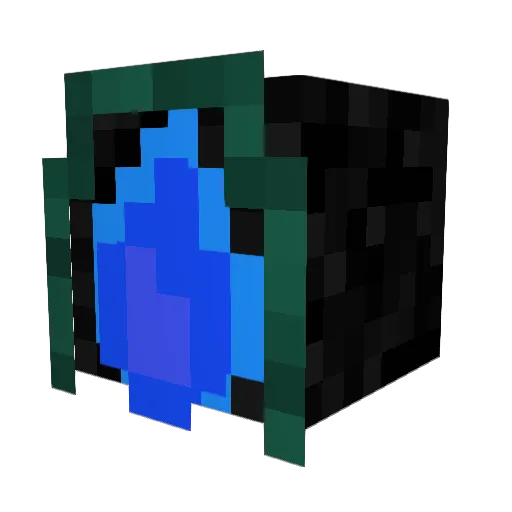 AguaCandle Minecraft avatar head, 3D render