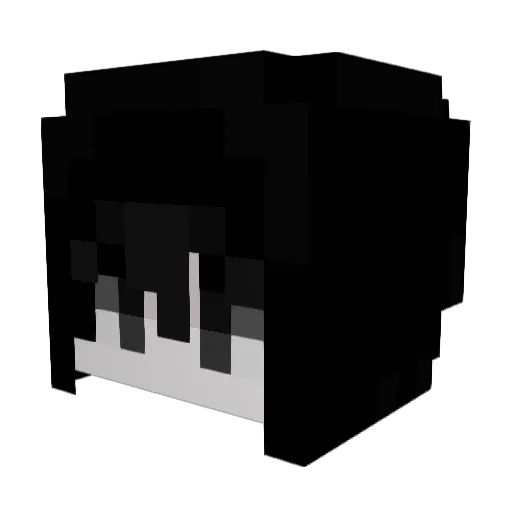 Aguh_x Minecraft avatar head, 3D render