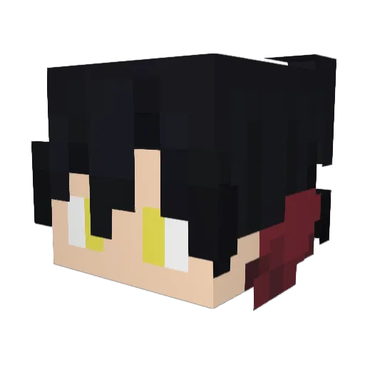 AguiarDoZep Minecraft avatar head, 3D render