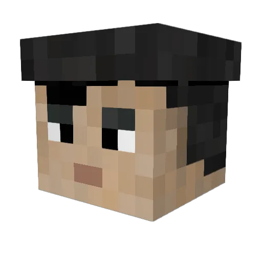 Aguila86 Minecraft avatar head, 3D render