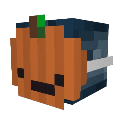 AguitaMojada Minecraft avatar head, 3D render