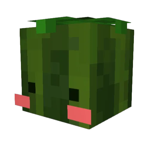 AgurkManden Minecraft avatar head, 3D render