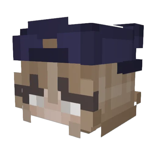 Agurken_ Minecraft avatar head, 3D render