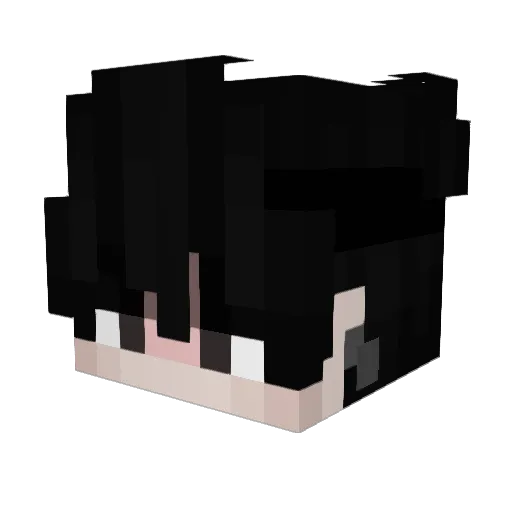 AgusBzz Minecraft avatar head, 3D render