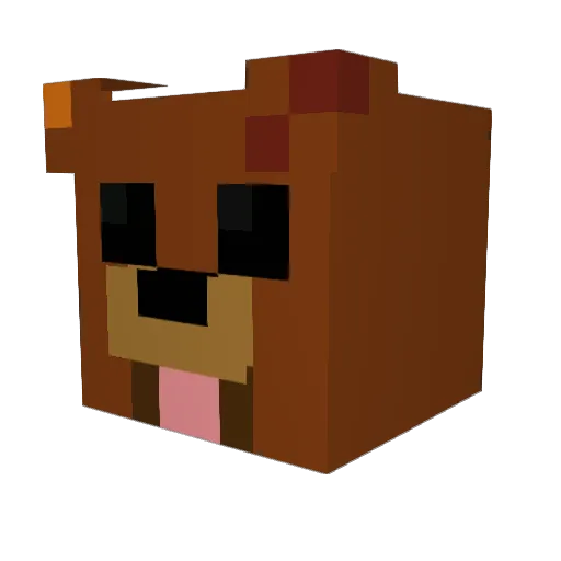AgusCaDO Minecraft avatar head, 3D render