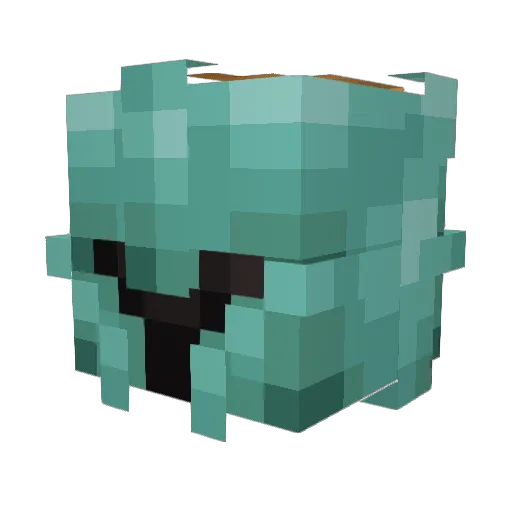 Agus_04 Minecraft avatar head, 3D render