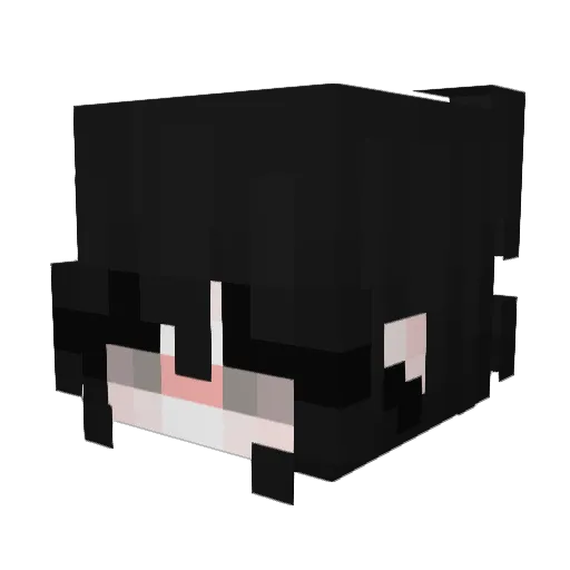 Agust_D54 Minecraft avatar head, 3D render