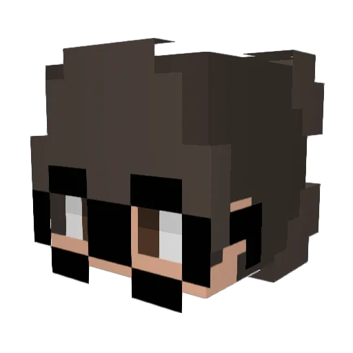 Agustin5698 Minecraft avatar head, 3D render