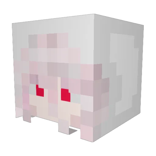 AgustinFM1 Minecraft avatar head, 3D render