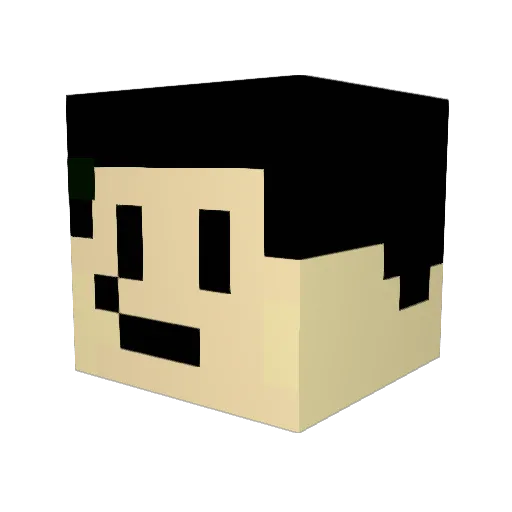 AgustinGamer29 Minecraft avatar head, 3D render