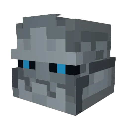 AgustinNEC Minecraft avatar head, 3D render