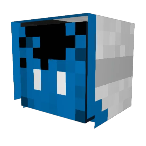 Agustin_1807 Minecraft avatar head, 3D render