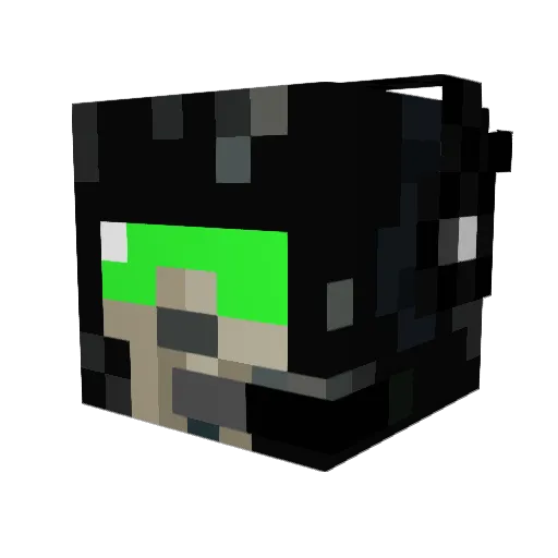 Aguuila Minecraft avatar head, 3D render