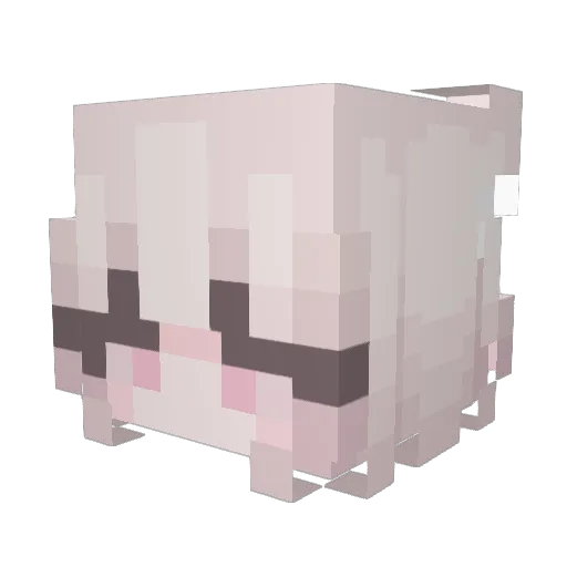 AguustinaVAPES Minecraft avatar head, 3D render