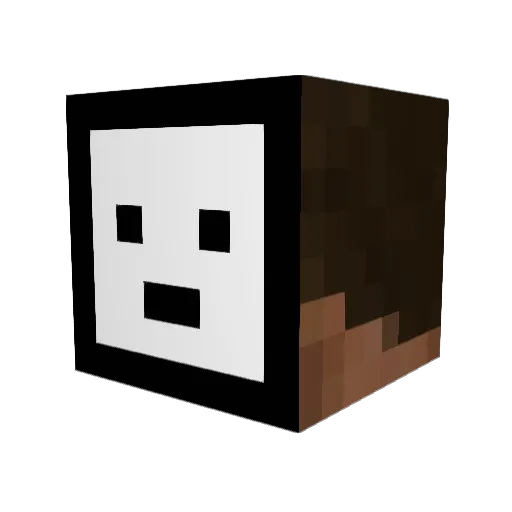 Aguxtn Minecraft avatar head, 3D render